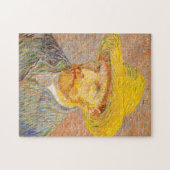 Puzzle Vincent Van Gogh Self Portrait with Straw Hat Art (Horizontal)