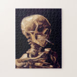 Puzzle Vincent van Gogh - squelette de tabagisme de crâne<br><div class="desc">Puzzles de tabagisme célèbres de crâne de Van Gogh.</div>