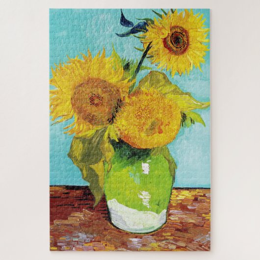 Puzzle Vincent Van Gogh Trois tournesols dans un vase (Vertical)