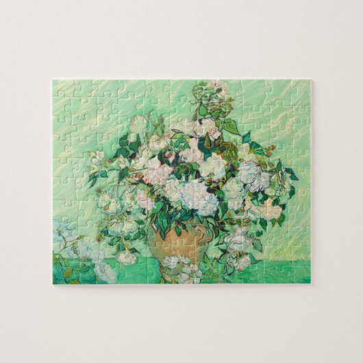 Puzzle Vincent Van Gogh Vase avec roses roses roses roses (Horizontal)