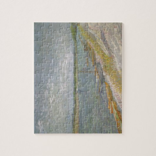 Puzzle Vincent van Gogh - Vue d'une rivière avec des bate (Vertical)