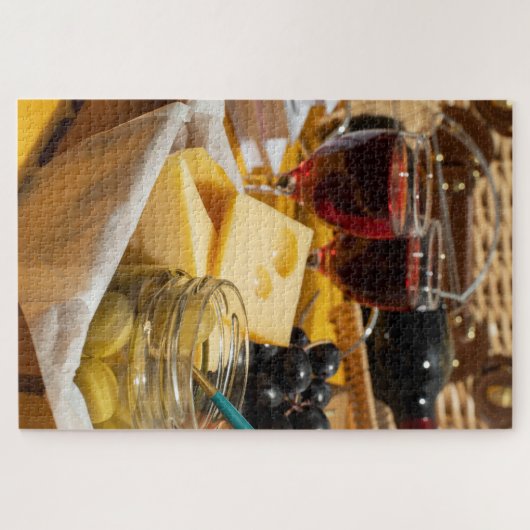 Puzzle Vins, fromages et pochettes d'olivier gourmands 10 (Horizontal)