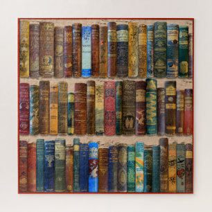 PUZZLE VINT. LIVRE SPINES COLLAGE THÈME