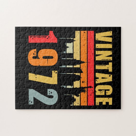 Puzzle Vintage 1972 Fait En 1972 (Horizontal)