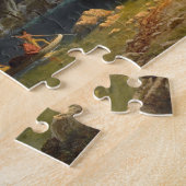 Puzzle Vintage Albert Bierstadt Indiens Speed Fishing (Côté)