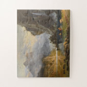 Puzzle Vintage Albert Bierstadt Indiens Speed Fishing (Vertical)