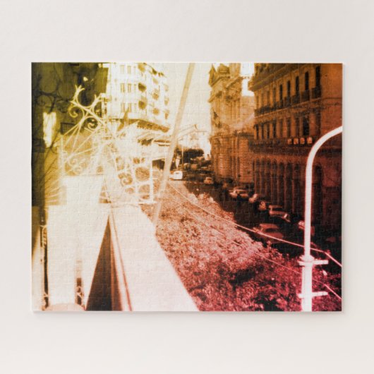 Puzzle Vintage Algérie Alger Vue d'ensemble du bâtiment (Horizontal)