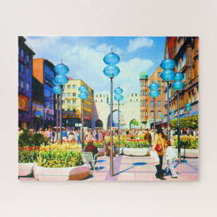 Puzzle Vintage Allemagne Porte de la ville de Munich Kari