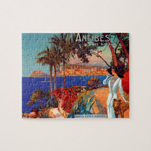 Puzzle Vintage Antibes Côte d'Azur (Horizontal)