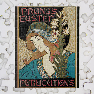 Puzzle Vintage Art Nouveau, Prangs Easter Publications