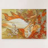 Puzzle Vintage Art Poster Spring by Alphonse Mucha (Horizontal)