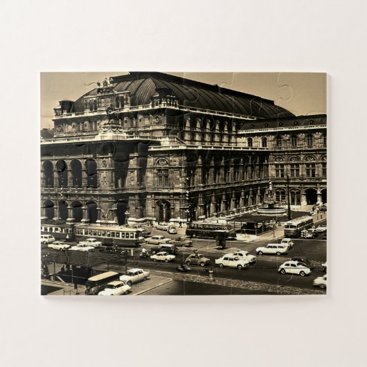 Puzzle Vintage Austria Vienna Staatsoper opera (Horizontal)