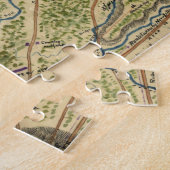 Puzzle Vintage Battle of Chantilly Map (1862) (Côté)