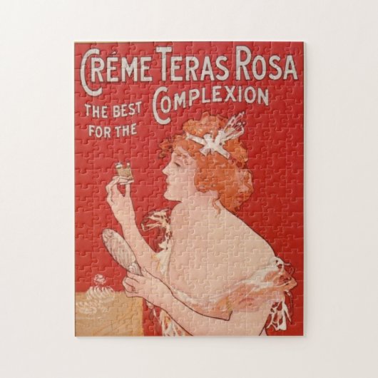 Puzzle Vintage Beauty Advertisement Illustration Art (Vertical)