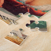 Puzzle Vintage Belle Ferme Fille (Côté)