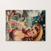 Puzzle Vintage Belle Ferme Fille (Horizontal)