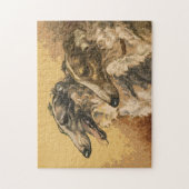 Puzzle Vintage Borzoi Duo (Vertical)