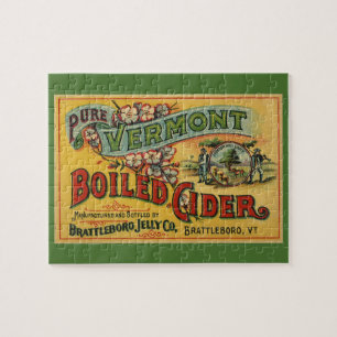 Puzzle Vintage Brattleboro Jelly Cider bouilli Vermont