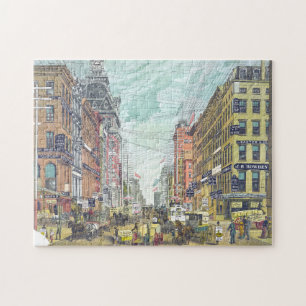 Puzzle Vintage Broadway, New York (années 1880)