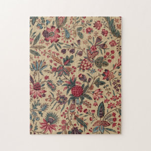 Puzzle Vintage Broderie Antique Florale Ameublement