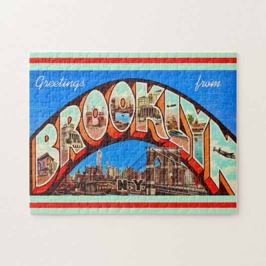 Puzzle Vintage Brooklyn NY 11x14 (Horizontal)