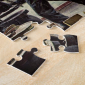 Puzzle Vintage Business, plateforme pétrolière sur l'océa (Côté)