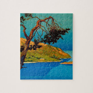 Puzzle Vintage California Coast Travel