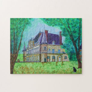 Puzzle Vintage Castle Hous Fabuleux Romance colorée