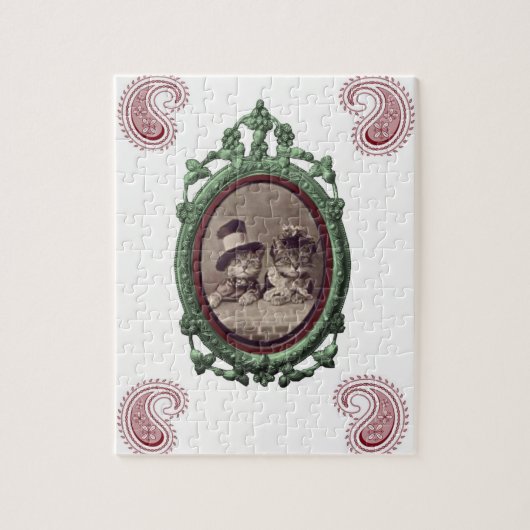 Puzzle Vintage Cat (Vertical)