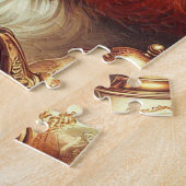 Puzzle Vintage Cavalier King Charles Peinture espagnole (Côté)