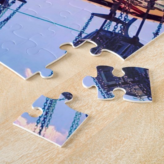 Puzzle Vintage Chars Swing Fairground (Côté)