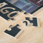 Puzzle Vintage Chicago City Skyline (Côté)