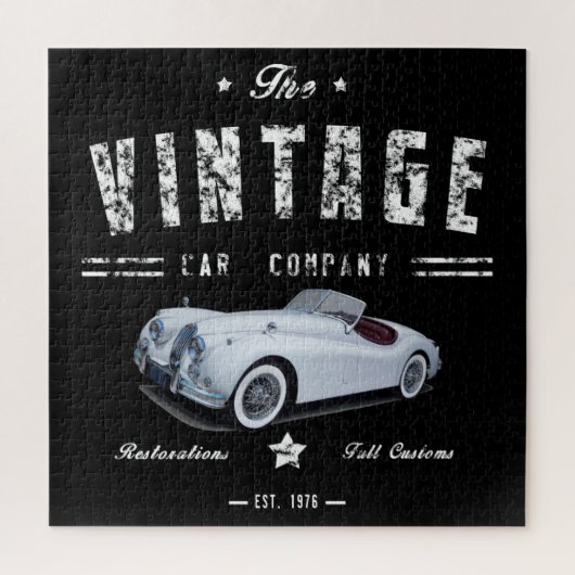 Puzzle Vintage Classic Car Company (Vertical)