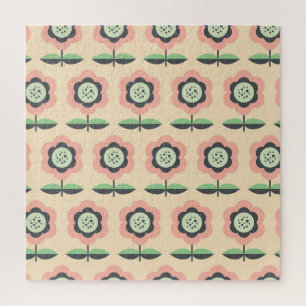 Puzzle Vintage classique : Floral Design sans joint