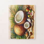 Puzzle Vintage Coconut Tropical (Vertical)