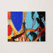 Puzzle Vintage Côte d'Azur Voyage en France (Horizontal)