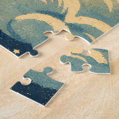 Puzzle Vintage Crescent Moon Night Sky (Côté)
