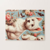 Puzzle Vintage Cute West Highland White Terrier (Horizontal)