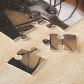 Puzzle vintage d'art de quatre chevaux (Côté)