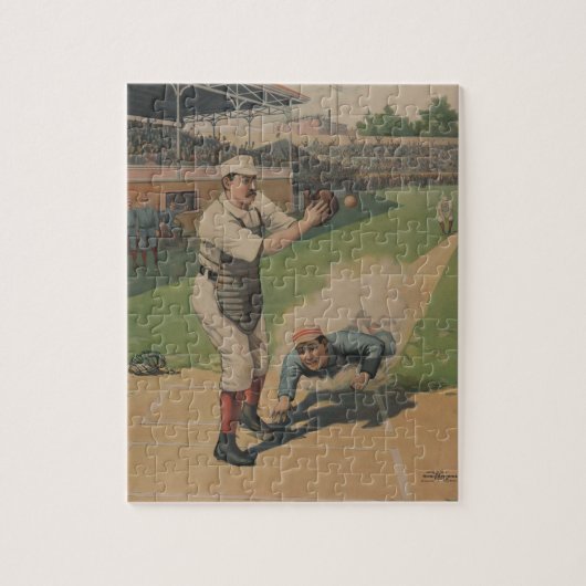 Puzzle vintage de base-ball (Vertical)