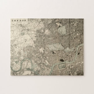 Puzzle vintage de carte de Londres
