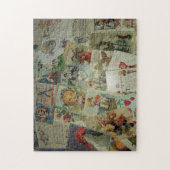 Puzzle vintage de carte postale (Vertical)