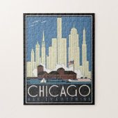 Puzzle Vintage de Chicago (Vertical)