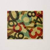 Puzzle vintage de nombre (Horizontal)