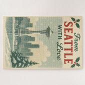 Puzzle Vintage De Seattle Avec Amour (Horizontal)