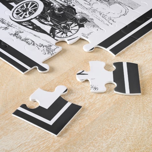 Puzzle vintage de voitures (Côté)
