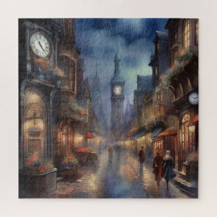 Puzzle vintage et confortable de la vieille ville