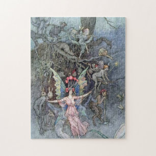 Puzzle Vintage Fairy Underground par Warwick Goble