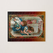 Puzzle Vintage Father Christmas | Enfants | Ornate Frame (Horizontal)