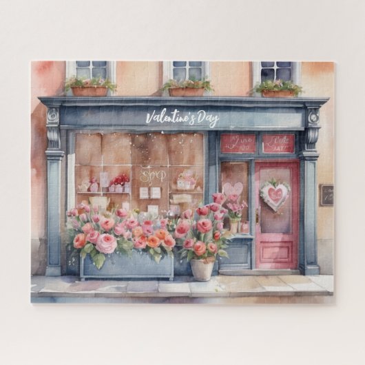 Puzzle Vintage fenêtre d'amour Saint Valentin (Horizontal)